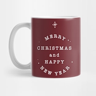 Merry Christmas and Happy New Year Mug